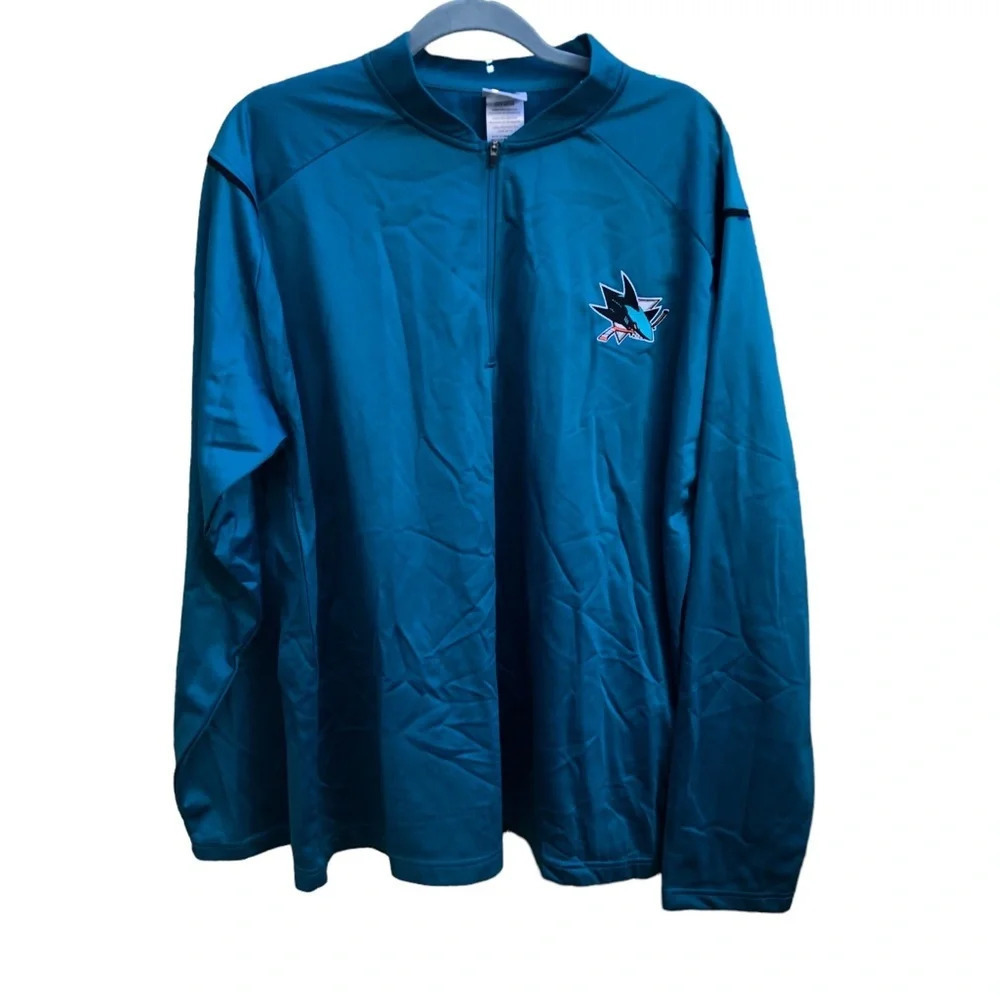 NHL SAN JOSE SHARKS MENS QUARTER ZIP